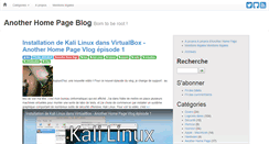 Desktop Screenshot of blog.anotherhomepage.org