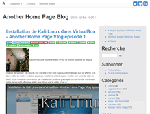 Tablet Screenshot of blog.anotherhomepage.org